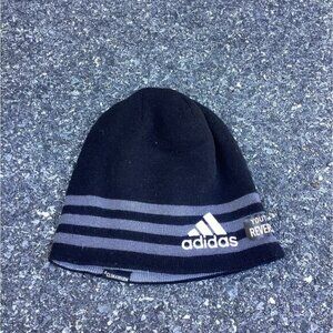 Adidas Climawarm Youth Boys Reversible Logo Winter Beanie Hat Black